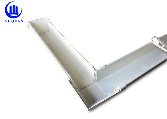 Unleakable 3m Legth PVC Rain Water Gutter For Villa Park Heat Insulation