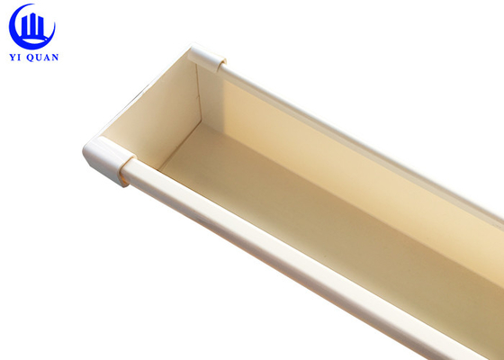 Unleakable 3m Legth PVC Rain Water Gutter For Villa Park Heat Insulation