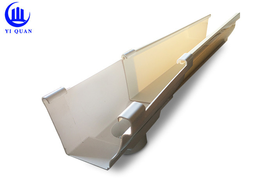 Unleakable 3m Legth PVC Rain Water Gutter For Villa Park Heat Insulation
