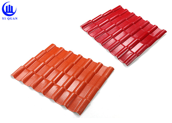 Kleur die ASA Spanish Roofing Sheets duren 1050mm Breedtegeluidsisolatie