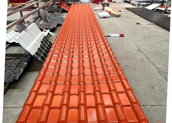 2.5mm Dak Tegel In reliëf gemaakt ASA Roofing Sheets van de Dikte het Synthetische Hars
