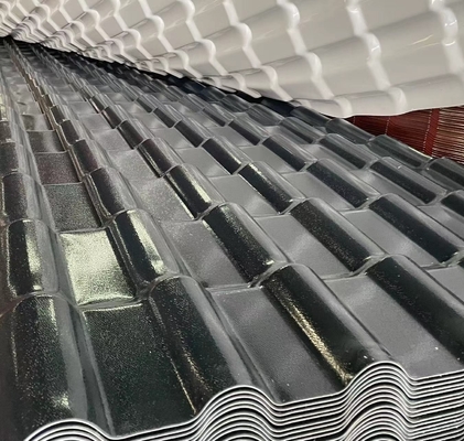 De Spaanse ASA Synthetic Roofing Tile Colorful-Groene Tegel van de Bamboevorm voor Villapark