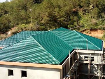 1050mm het Dakwerkbladen van breedte Akoestische Golfpvc voor Villa/Hotel